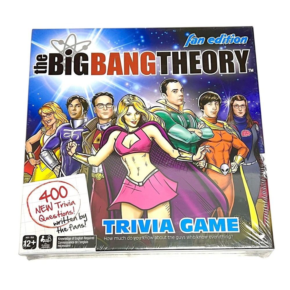 Cardinal Big Bang Theory TV‎ Fan Edition Trivia Board Game 400 Questions 12+